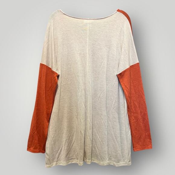 Loft Outlet Lounge Women's Top Size XL Gauzy Fabric V Neck Loose Fit - Picture 2 of 6